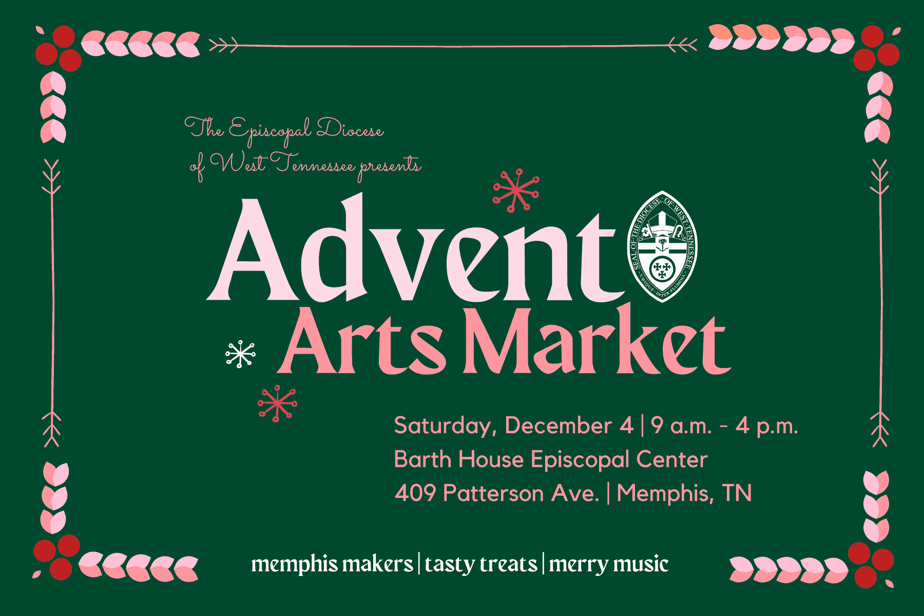 Read more about the article Join us on December 4 for the Advent Arts Market!