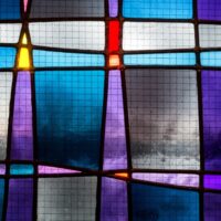 Abstract stained-glass placeholder
