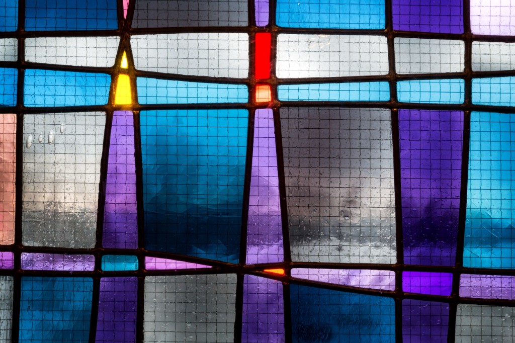 Abstract stained-glass placeholder